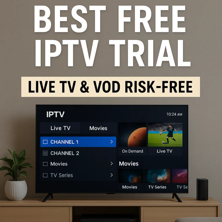 Best Free IPTV Trial – Live TV & VOD risk-free