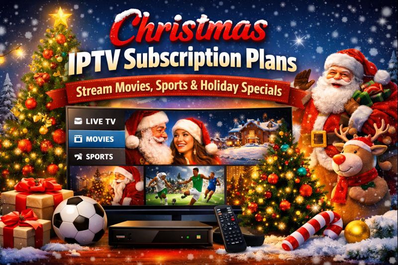 Christmas IPTV Subscription Plans with Movies, Sports, and Holiday Specials