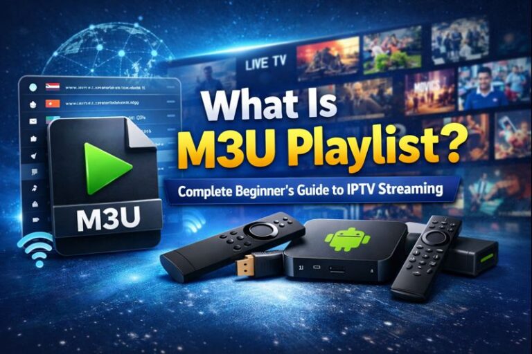 What is M3U playlist and how it works for IPTV streaming on Android and Firestick