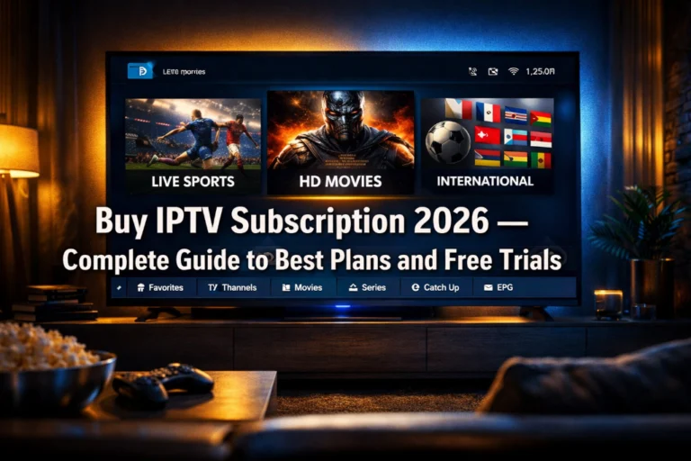 Buy IPTV Subscription 2026 Complete Guide to Best Plans Cheap IPTV and Free Trials