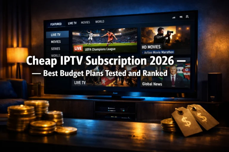 Cheap IPTV Subscription 2026 Best Budget Plans Tested and Ranked for HD and 4K Streaming