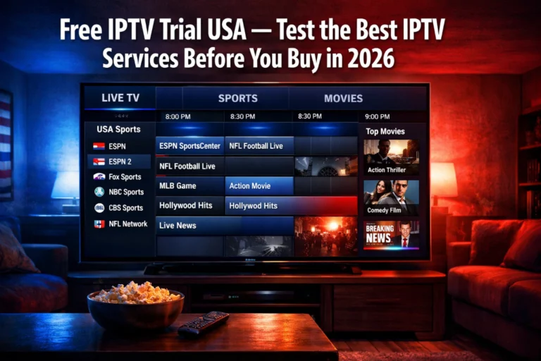 Free IPTV Trial USA 2026 Best Services to Test Before You Buy Premium IPTV