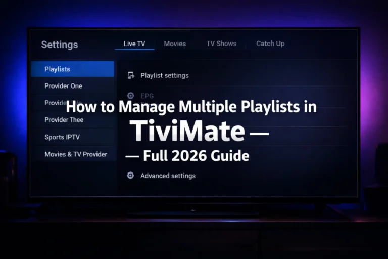 How to Manage Multiple Playlists in TiviMate on Firestick and Android TV 2026