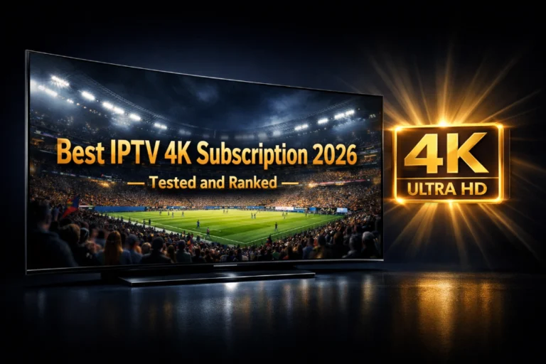 IPTV 4K subscription 2026 best providers tested and ranked