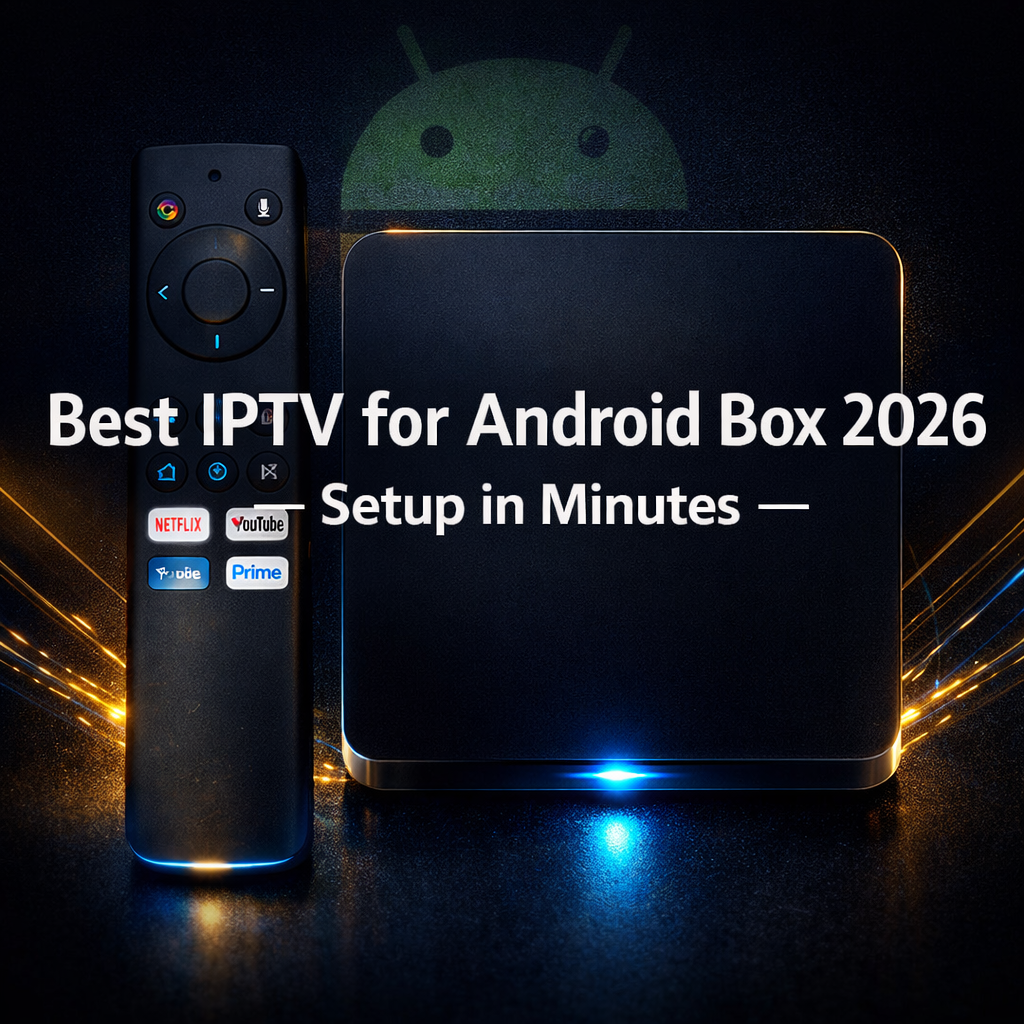 IPTV Android TV box 2026 setup in minutes best apps