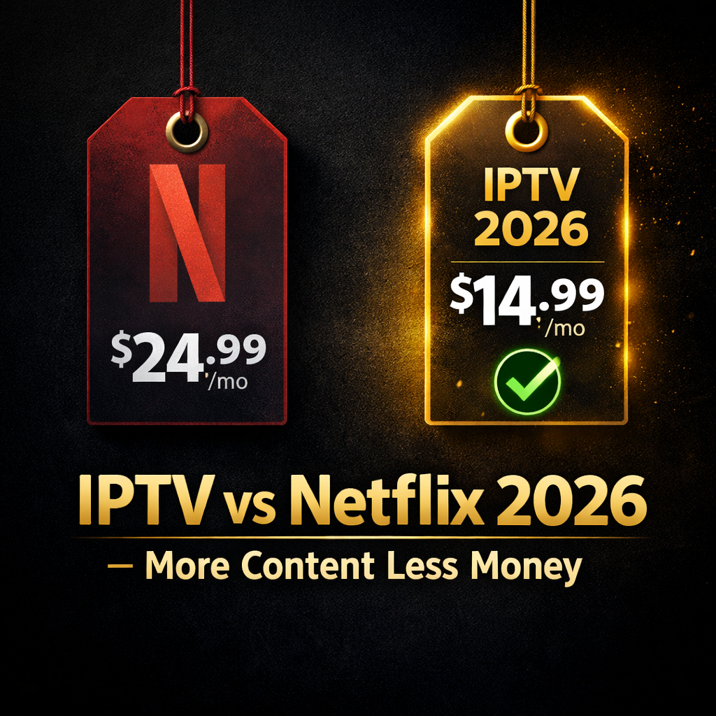 IPTV vs Netflix 2026 price and content comparison