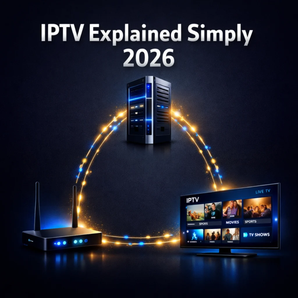 how does IPTV work 2026 server router television explained