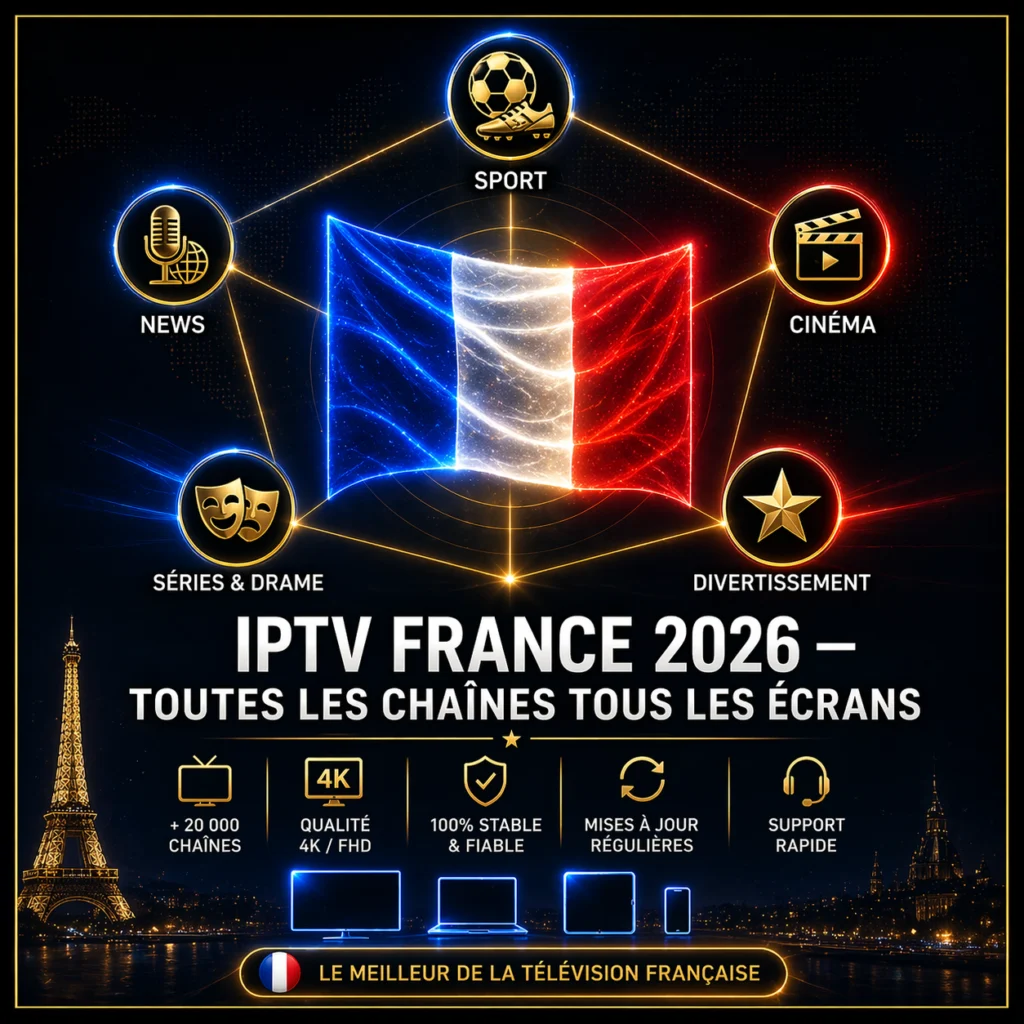 IPTV France subscription 2026 all channels all screens