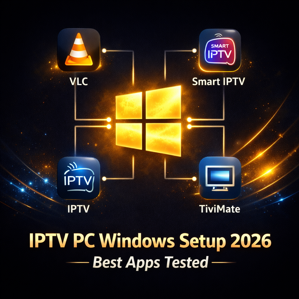 IPTV PC Windows setup 2026 best apps for PC and laptop
