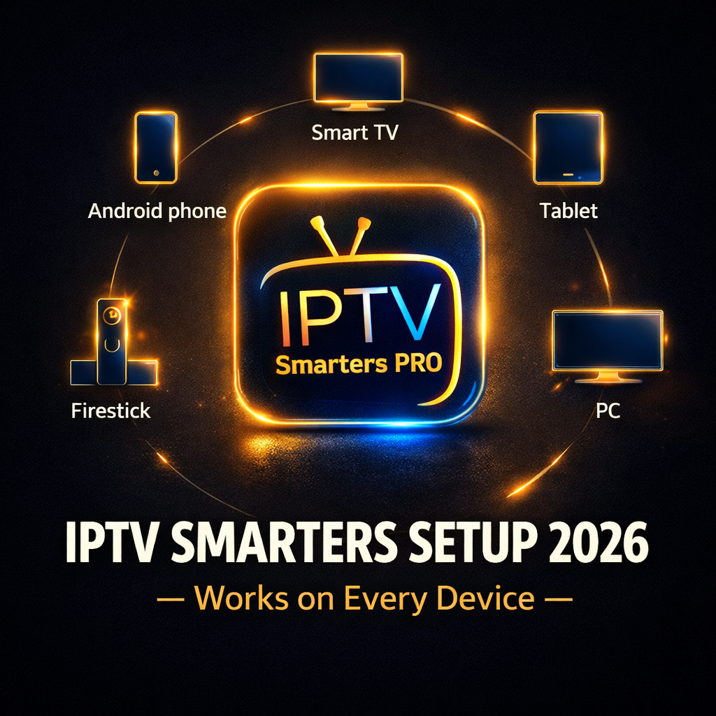 IPTV Smarters setup 2026 works on every device