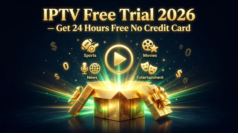 IPTV free trial 2026 get 24 hours free no credit card