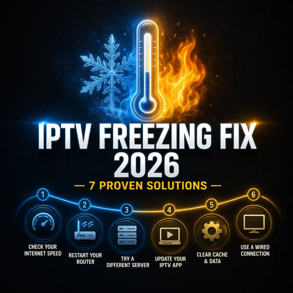 IPTV freezing fix 2026 seven proven solutions