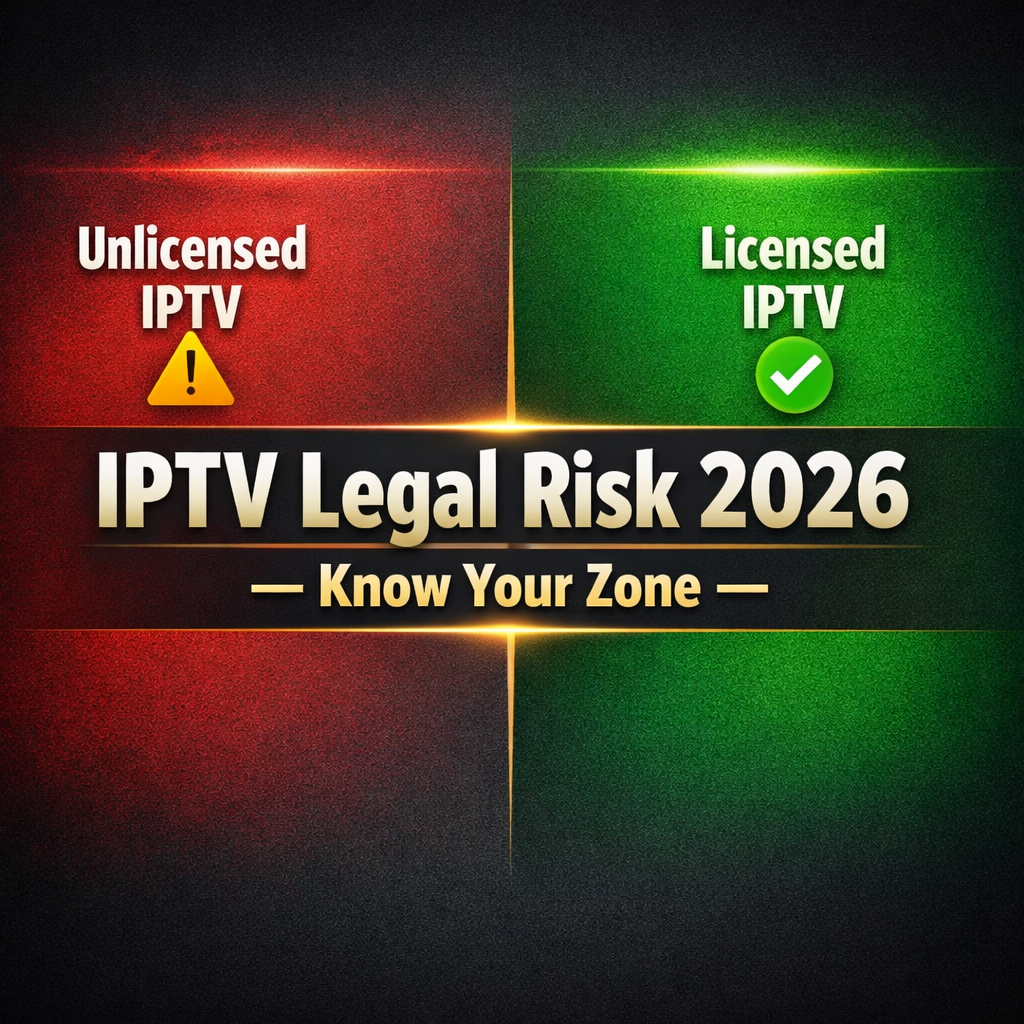 IPTV legal risk 2026 licensed vs unlicensed know your zone