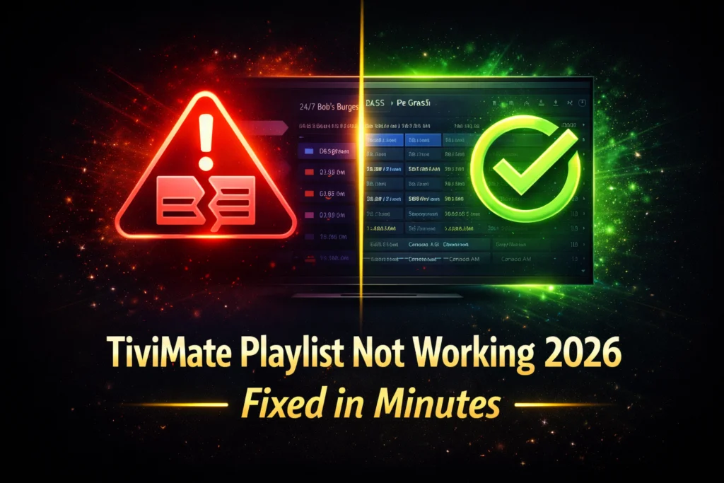 TiviMate playlist not working 2026 fixed in minutes