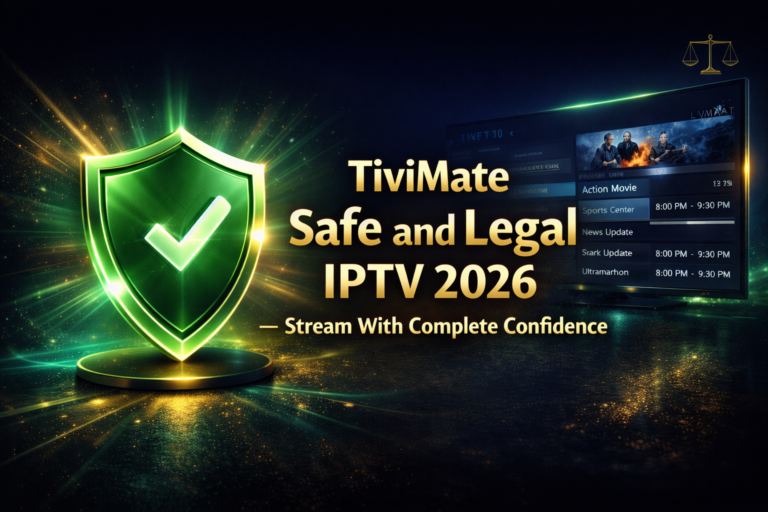 TiviMate safe legal IPTV 2026 stream with complete confidence