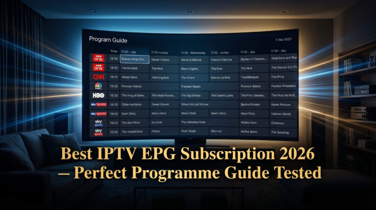 best IPTV EPG subscription 2026 perfect programme guide tested