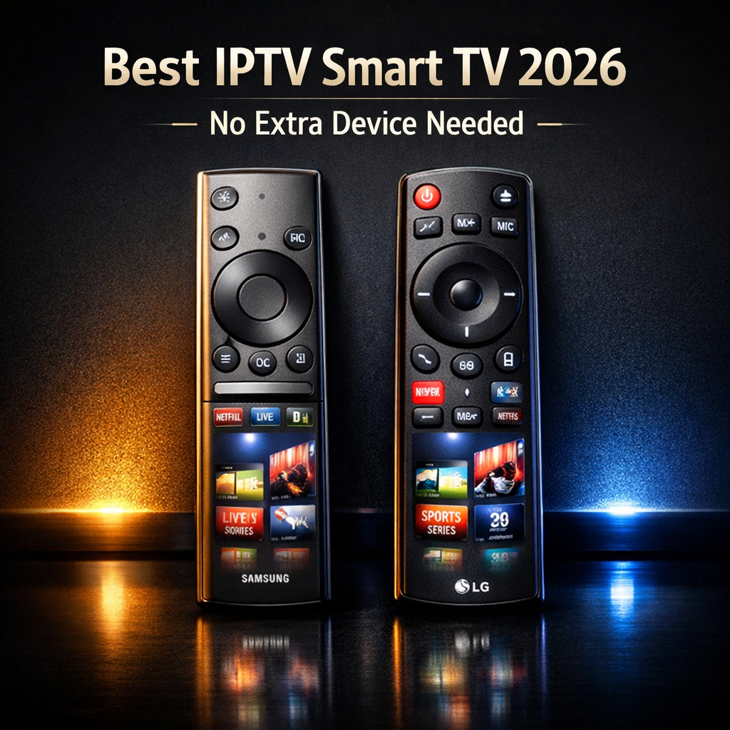 best IPTV Smart TV 2026 Samsung LG no extra device needed