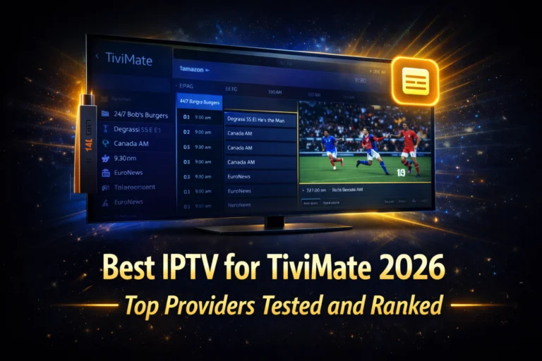 best IPTV for TiviMate 2026 top providers tested and ranked