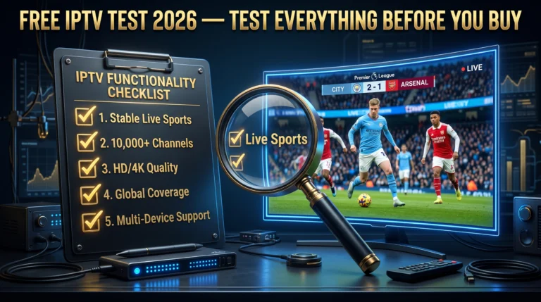 free IPTV test 2026 test everything before you buy complete guide