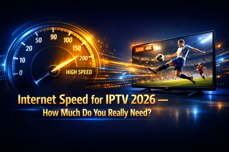 internet speed for IPTV 2026 how much do you really need complete guide