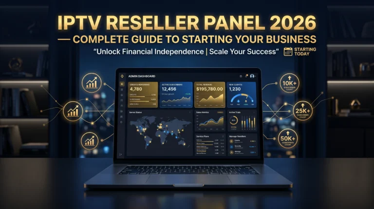 IPTV reseller panel 2026 complete guide starting IPTV business