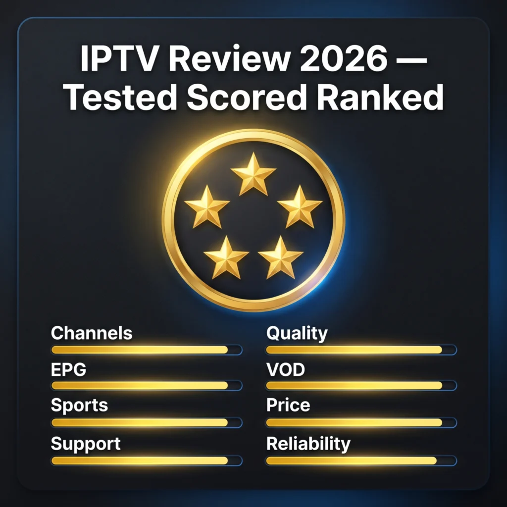 IPTV review 2026 tested scored ranked complete category breakdown