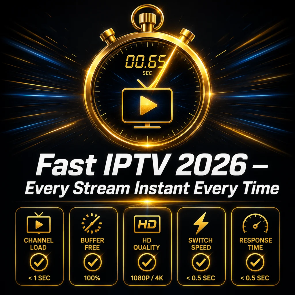 fast IPTV 2026 every stream instant every time speed tested