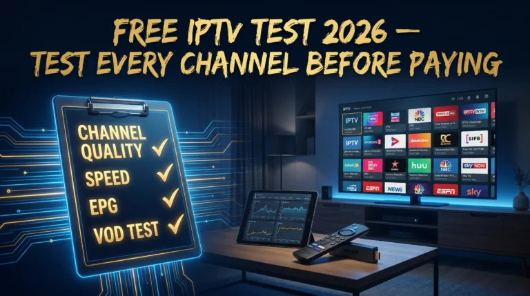 free IPTV test 2026 test every channel before paying smartest approach