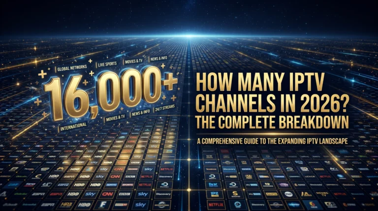 how many IPTV channels 2026 complete breakdown by category country sport